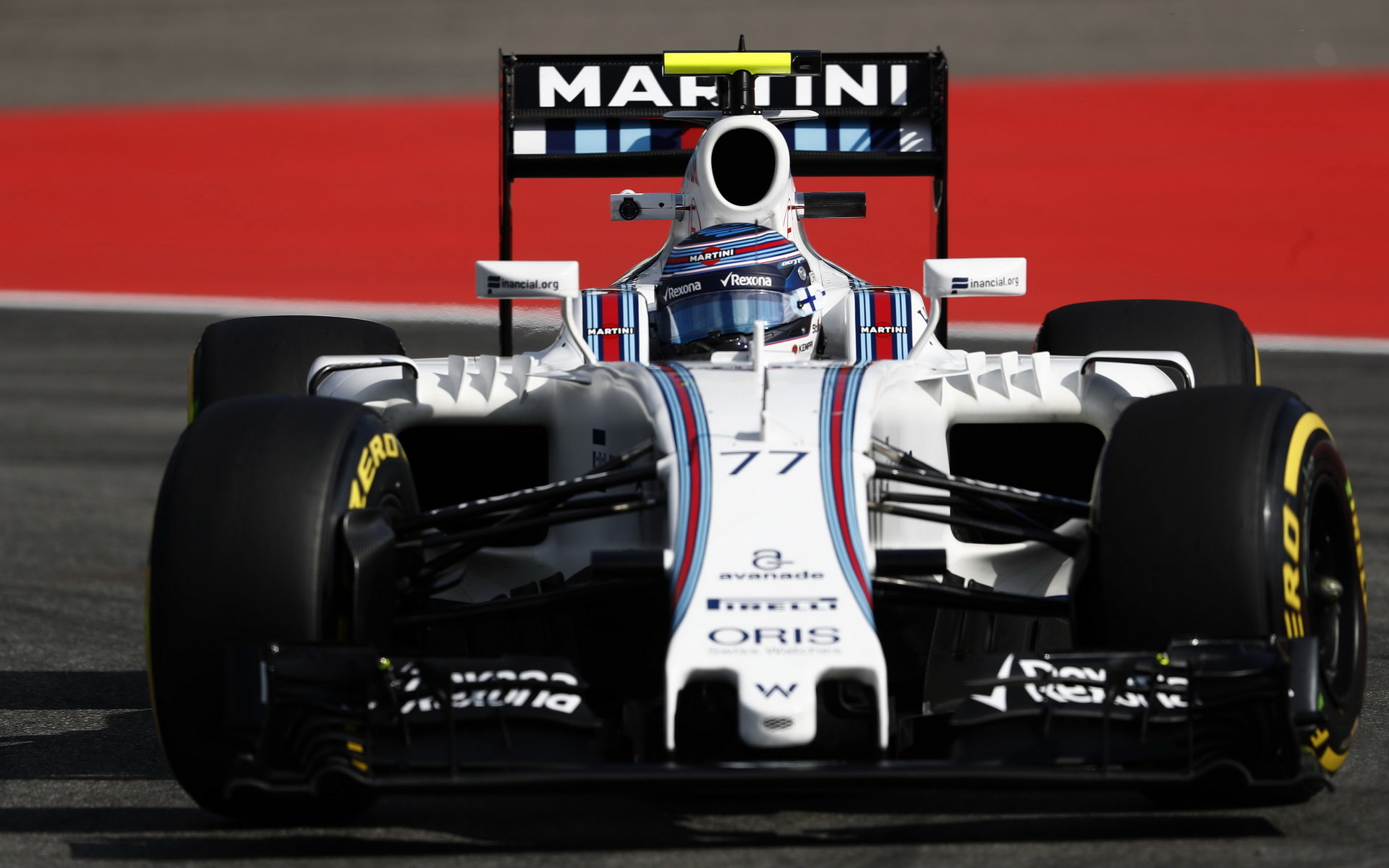 Valtteri Bottas při tréninku v Německu