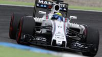 Felipe Massa při kvalifikaci v Německu