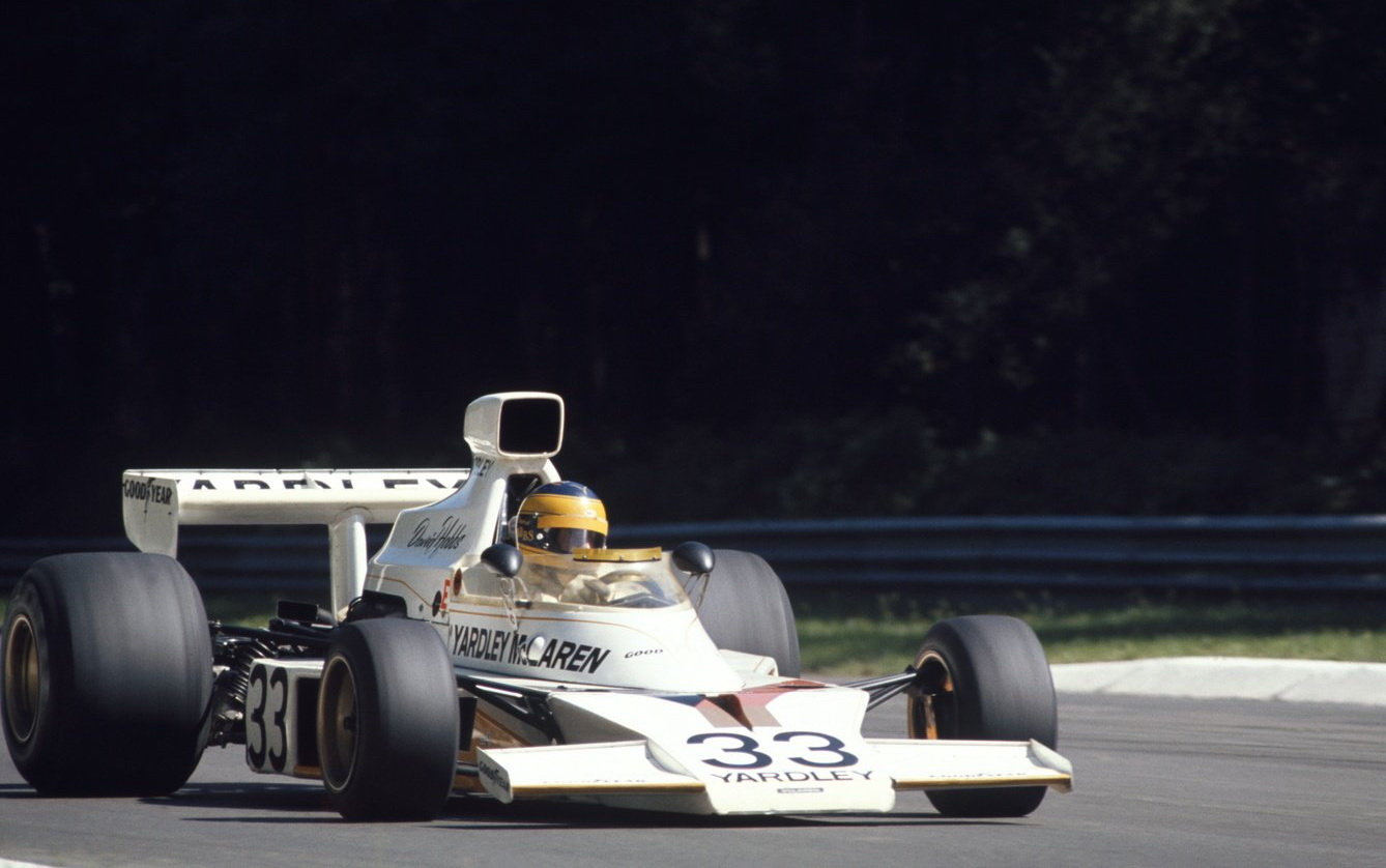 Hobbs dojel s McLarenem M23 ve Velké ceně Itálie na 9. místě