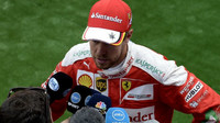 Sebastian Vettel po kvalifikaci v Belgii