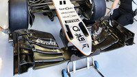 Přední křídlo vozu Force India VJM09 - Mercedes v kvalifikaci v Belgii