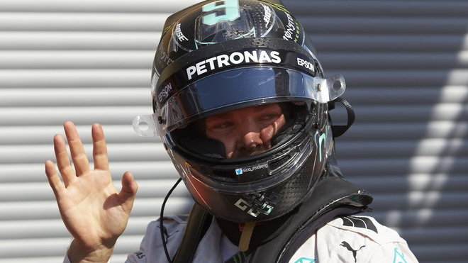 Nico Rosberg po kvalifikaci v Belgii