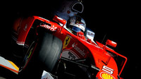 Sebastian Vettel v kvalifikaci v Belgii