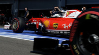 Sebastian Vettel v kvalifikaci v Belgii