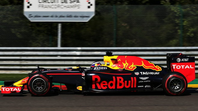 Daniel Ricciardo v Belgii