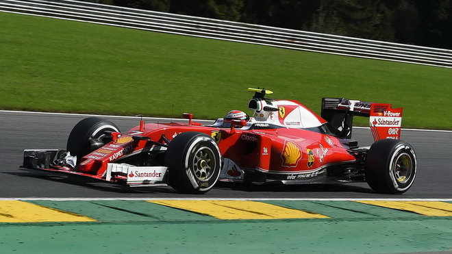 Kimi Räikkönen v Belgii