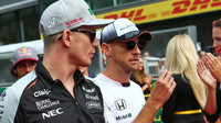 Nico Hülkenberg a Jenson Button v Belgii