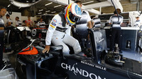 Fernando Alonso v kvalifikaci v Belgii