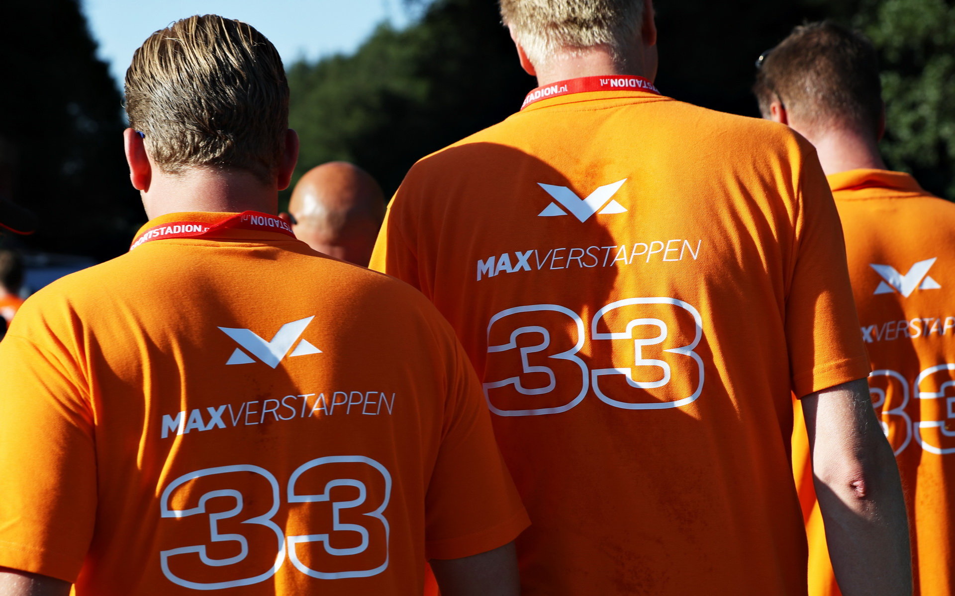 Fanoušci Maxe Verstappena v závodě v Belgii