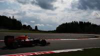 Max Verstappen v závodě v Belgii