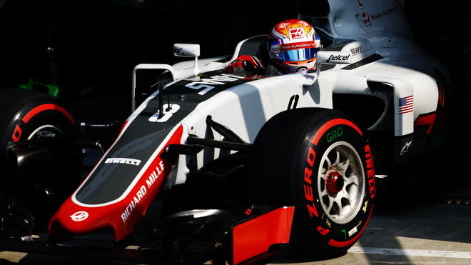 Romain Grosjean s Haasem v Monze