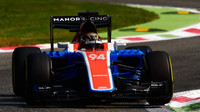 Pascal Wehrlein při pátečním tréninku na Monze