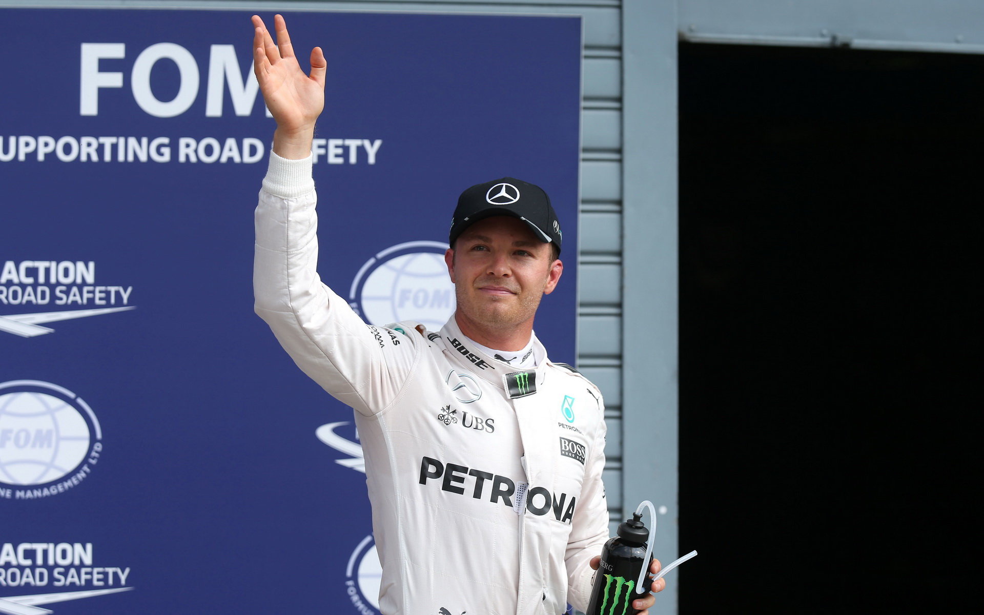 Nico Rosberg po kvalifikaci na Monze