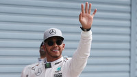 Lewis Hamilton po kvalifikaci na Monze
