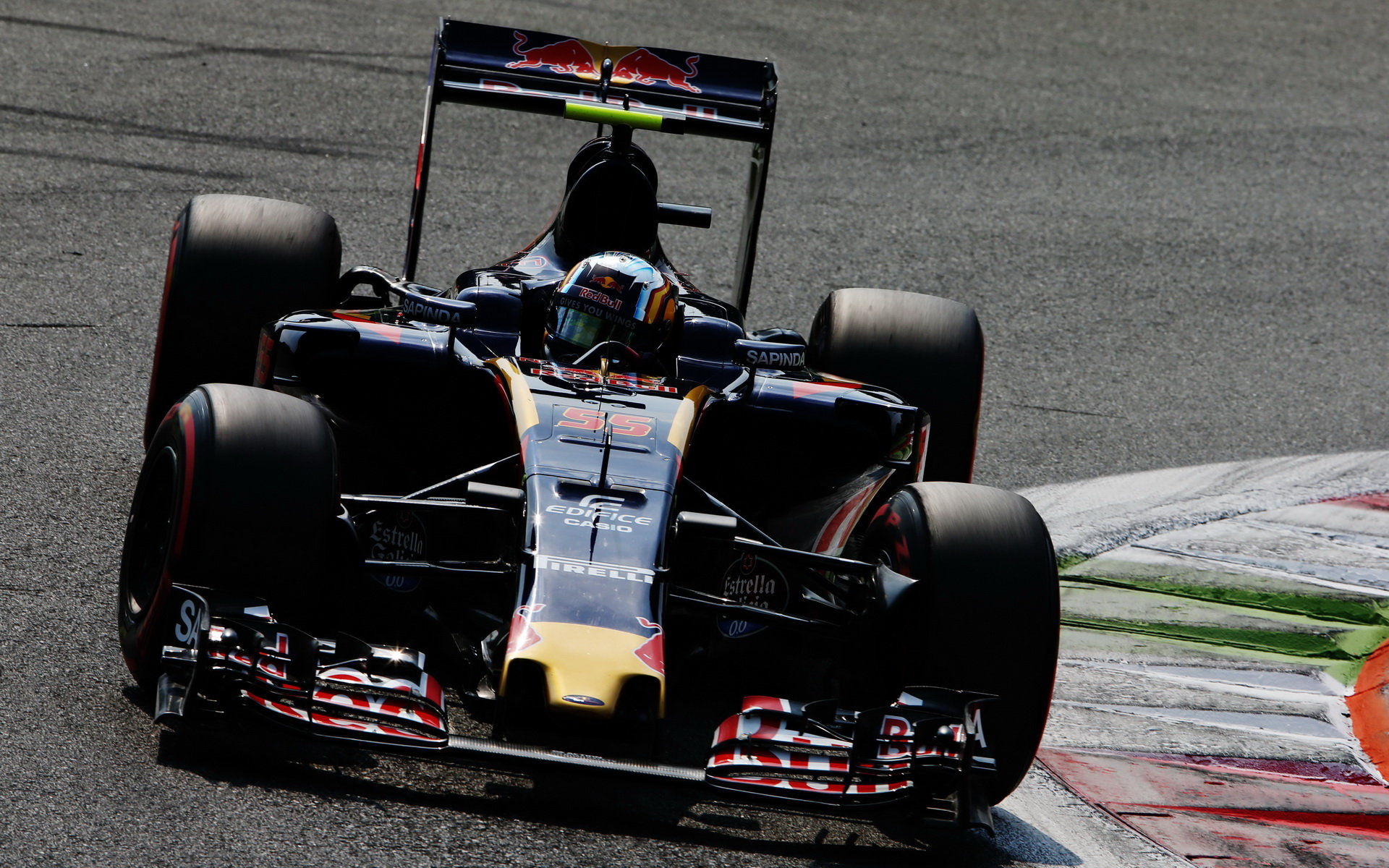 Carlos Sainz v kvalifikaci na Monze