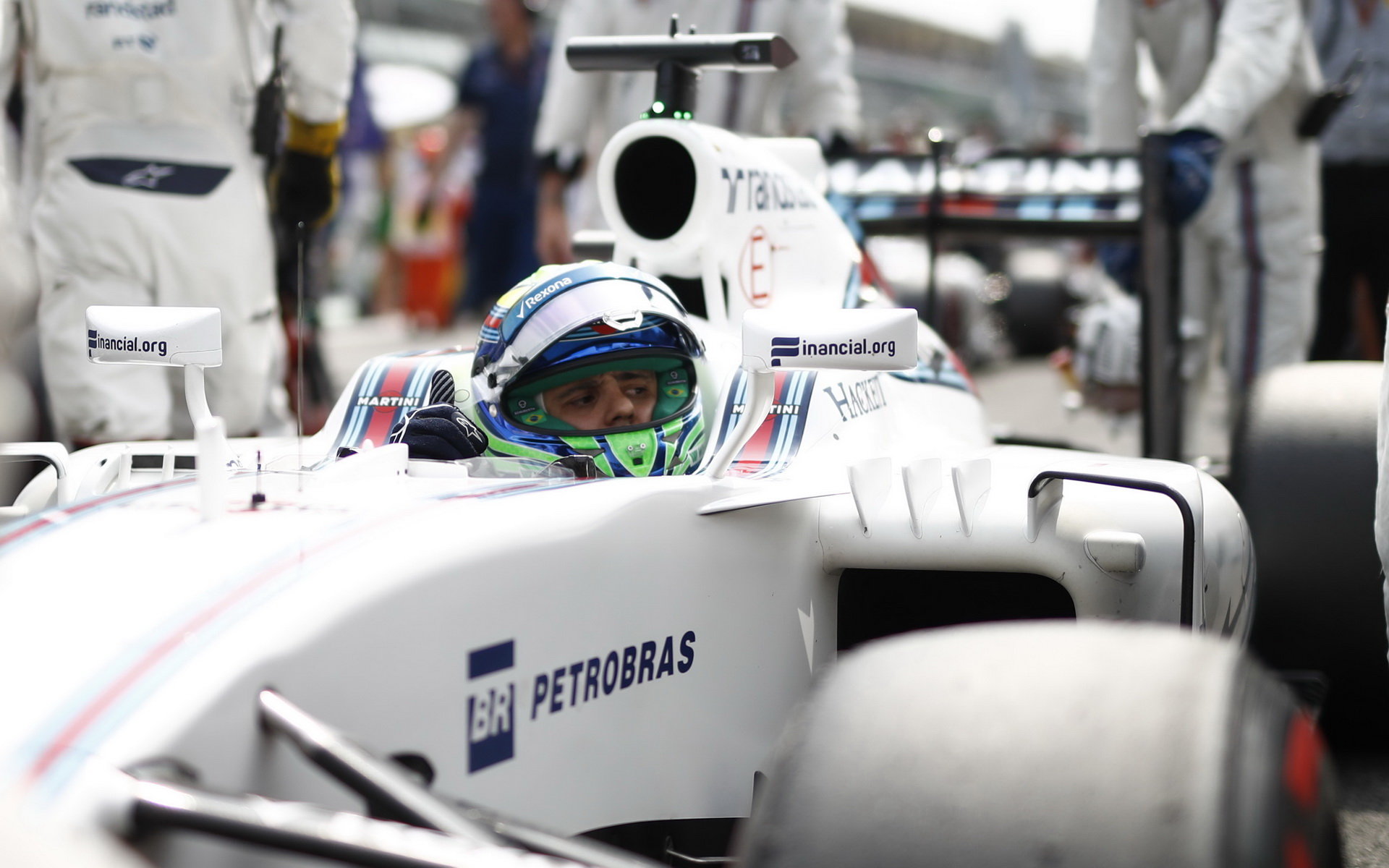 Felipe Massa před závodem na Monze