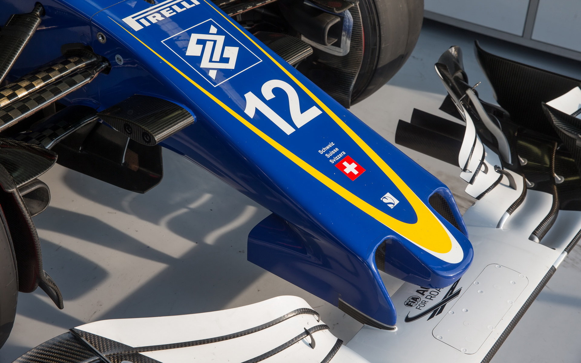 Přední křídlo vozu Sauber C35 - Ferrari v Monze