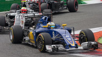 Marcus Ericsson v závodě na Monze