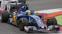 Marcus Ericsson v závodě na Monze