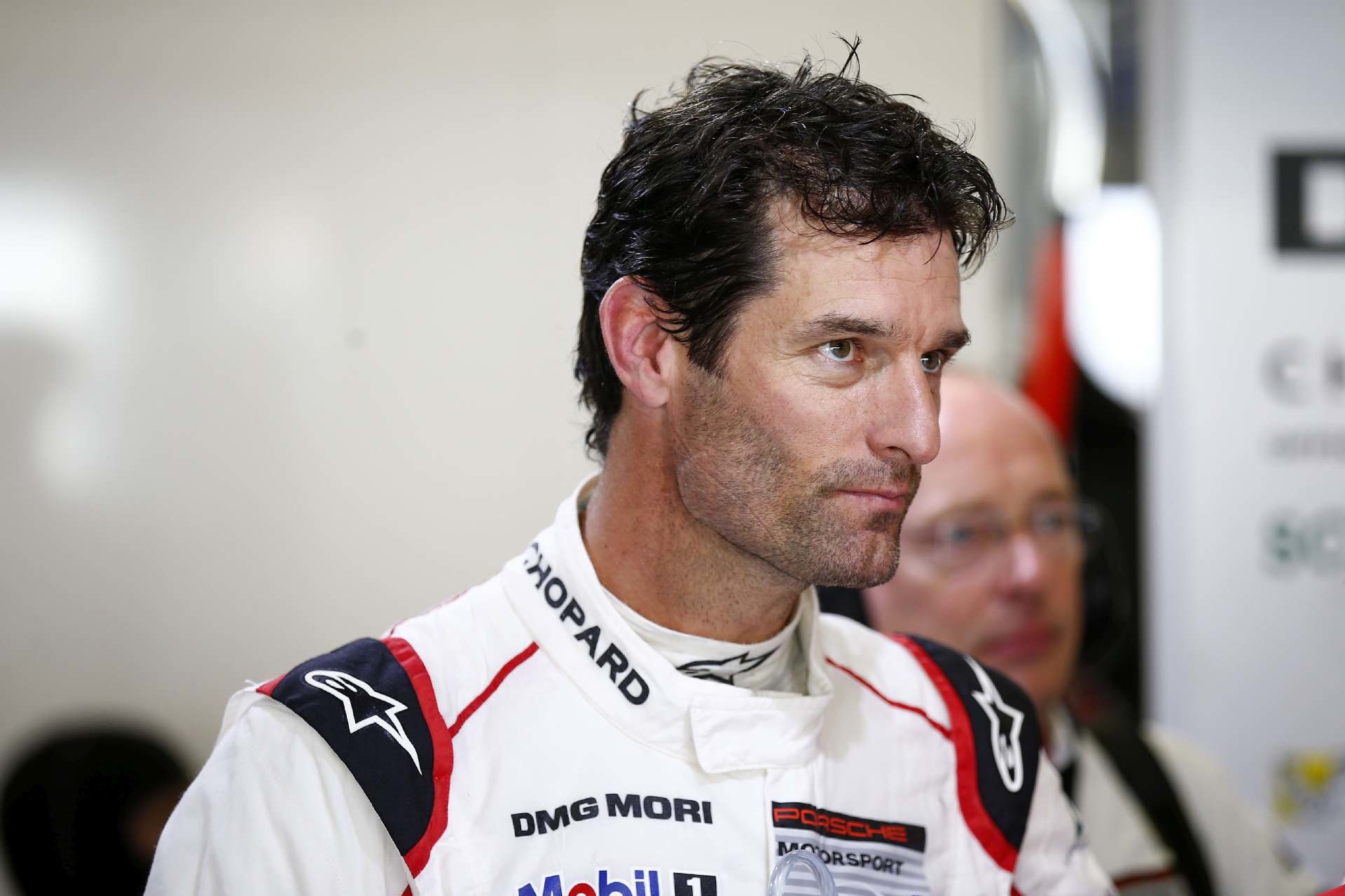 Mark Webber, člen posádky Porsche #1, při závodě 6 Hours of Mexico