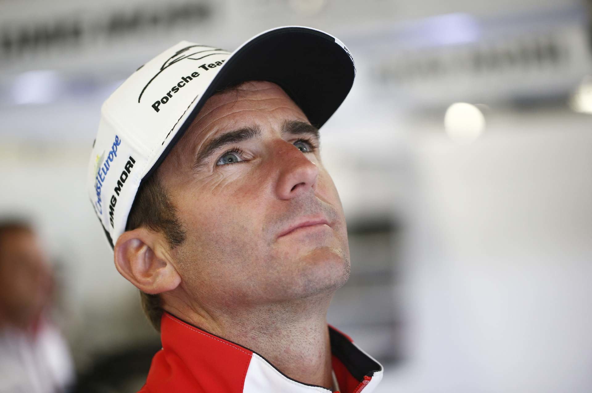 Romain Dumas, člen posádky Porsche #2, při závodě 6 Hours of Mexico