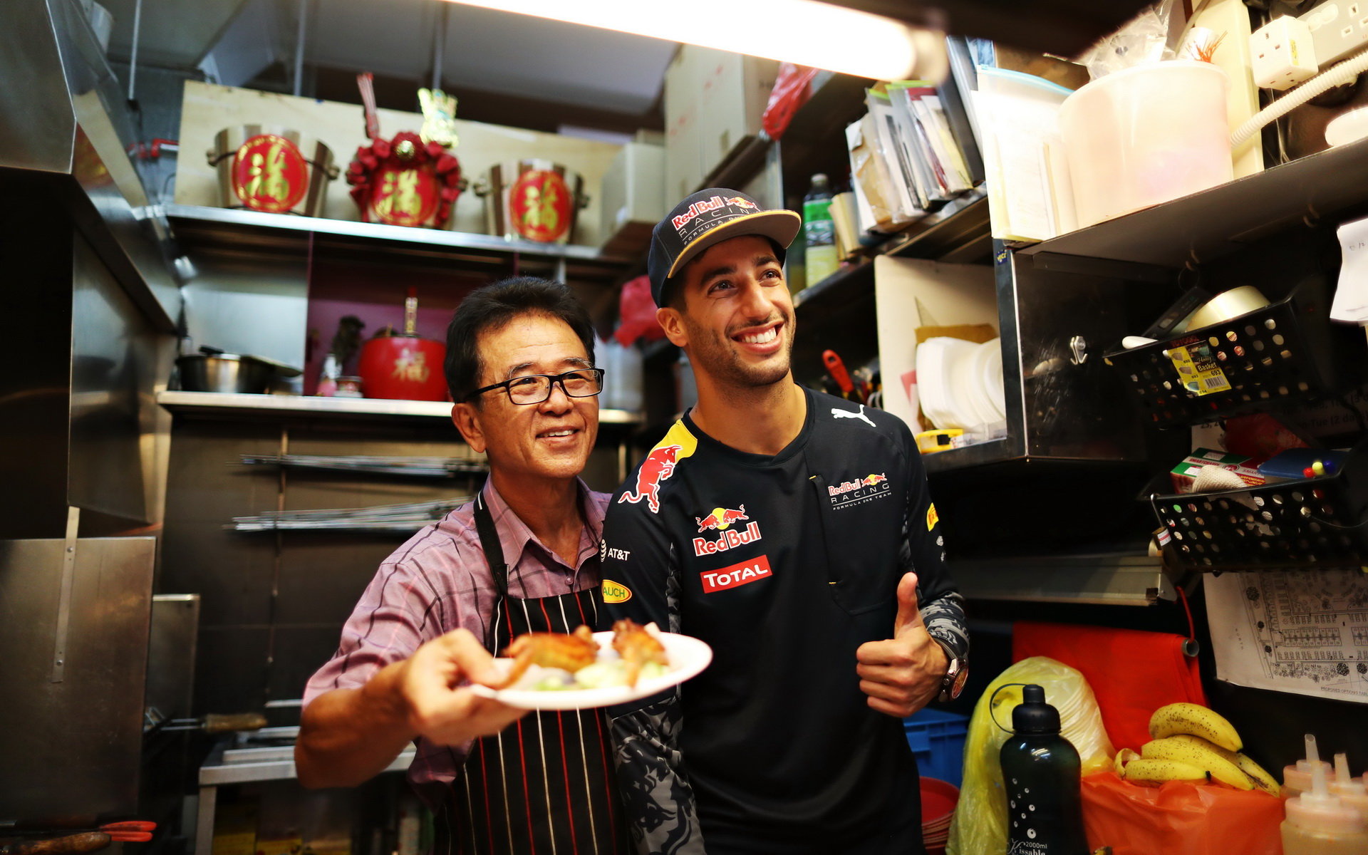 Daniel Ricciardo v Singapuru