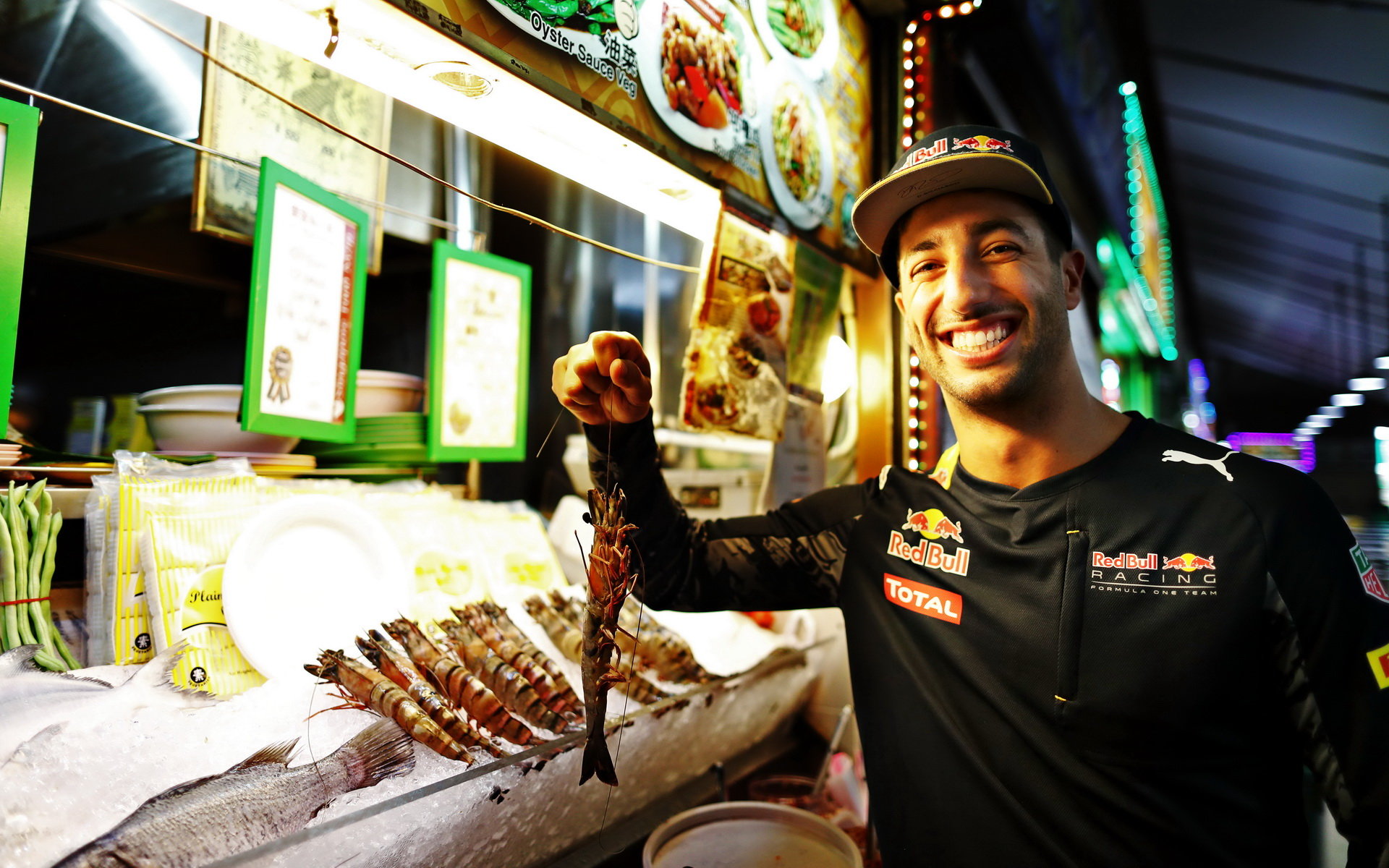 Daniel Ricciardo v Singapuru