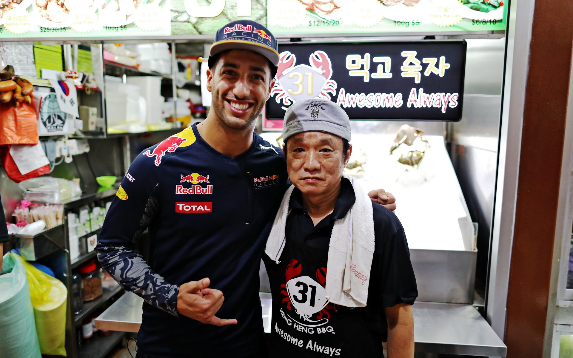 Daniel Ricciardo v Singapuru