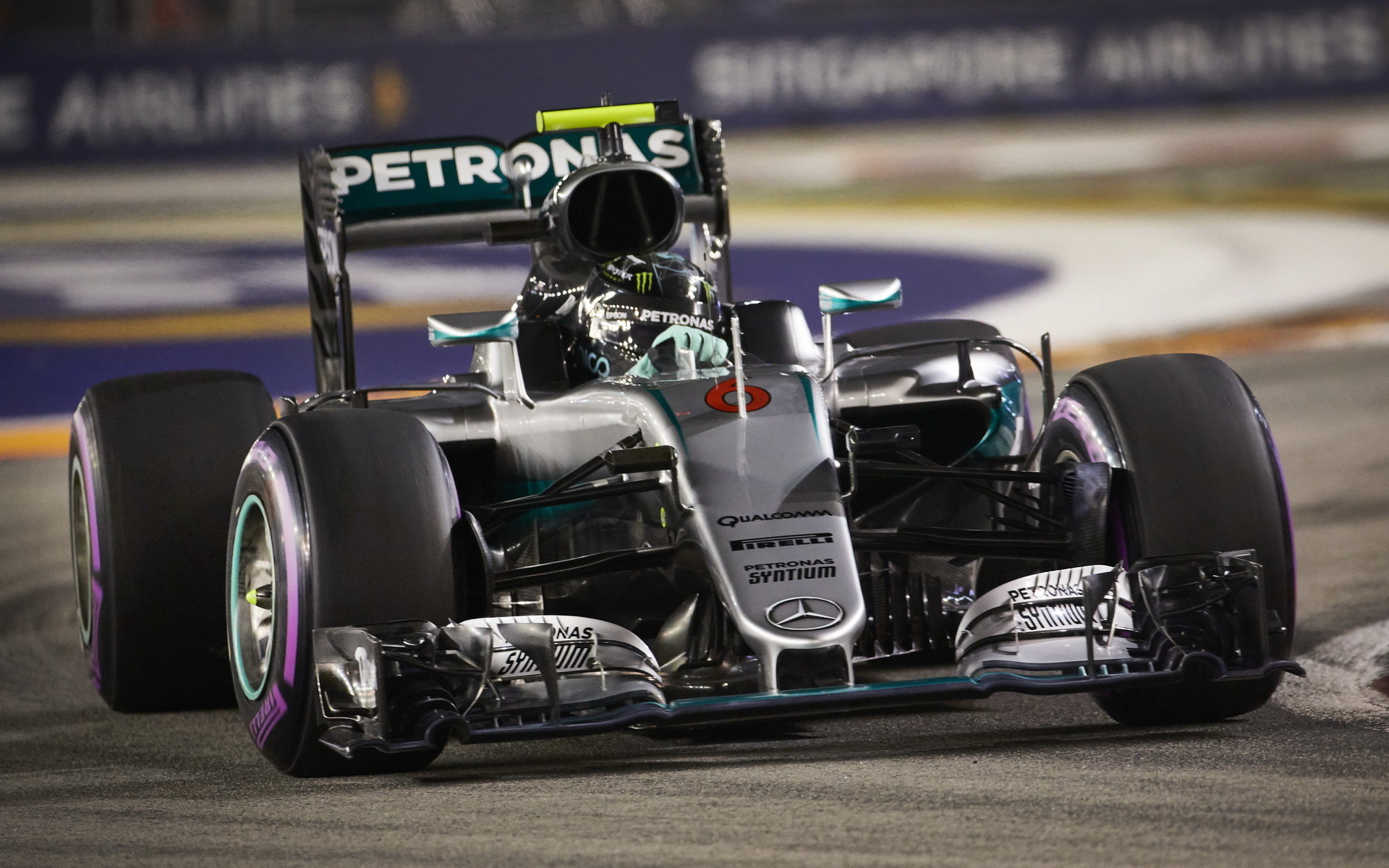 Nico Rosberg v kvalifikaci v Singapuru