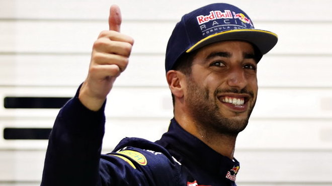 Daniel Ricciardo v Singapuru bral stříbro