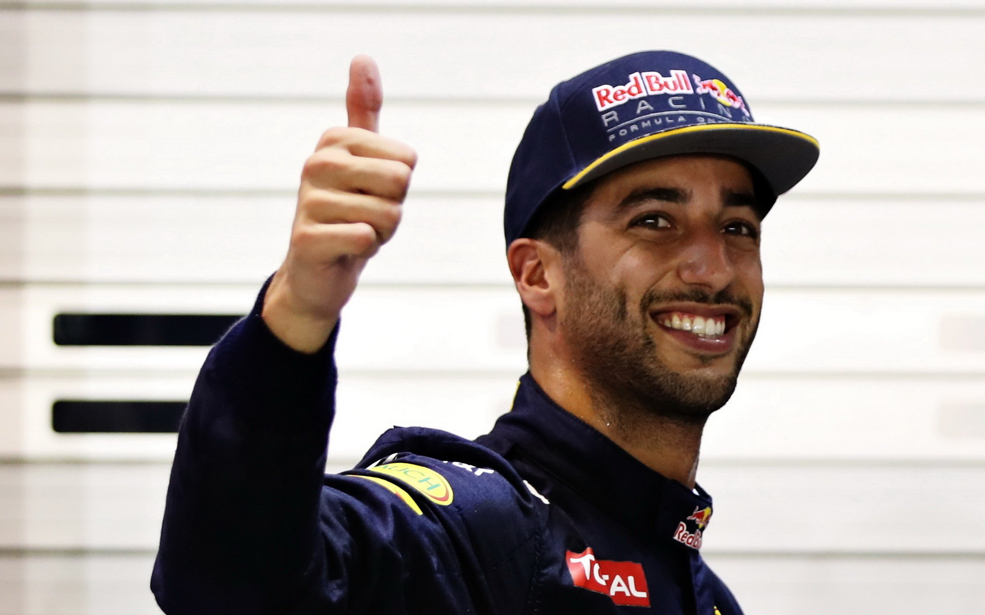 Daniel Ricciardo po v kvalifikaci v Singapuru