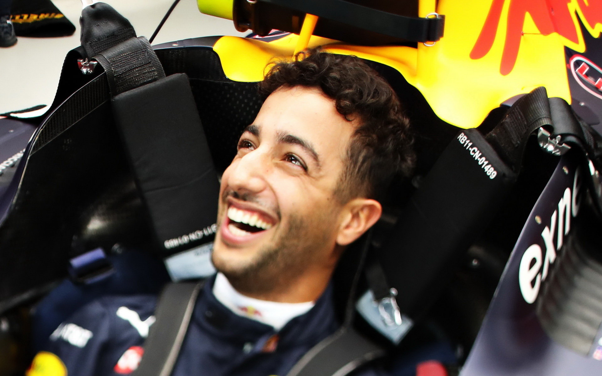 Daniel Ricciardo při sobotním tréninku v Singapuru