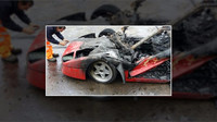 Zcela zničené Ferrari F40 zlomí srdce nejednoho fanouška automobilů.