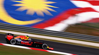 Daniel Ricciardo při pátečním tréninku v Malajsii