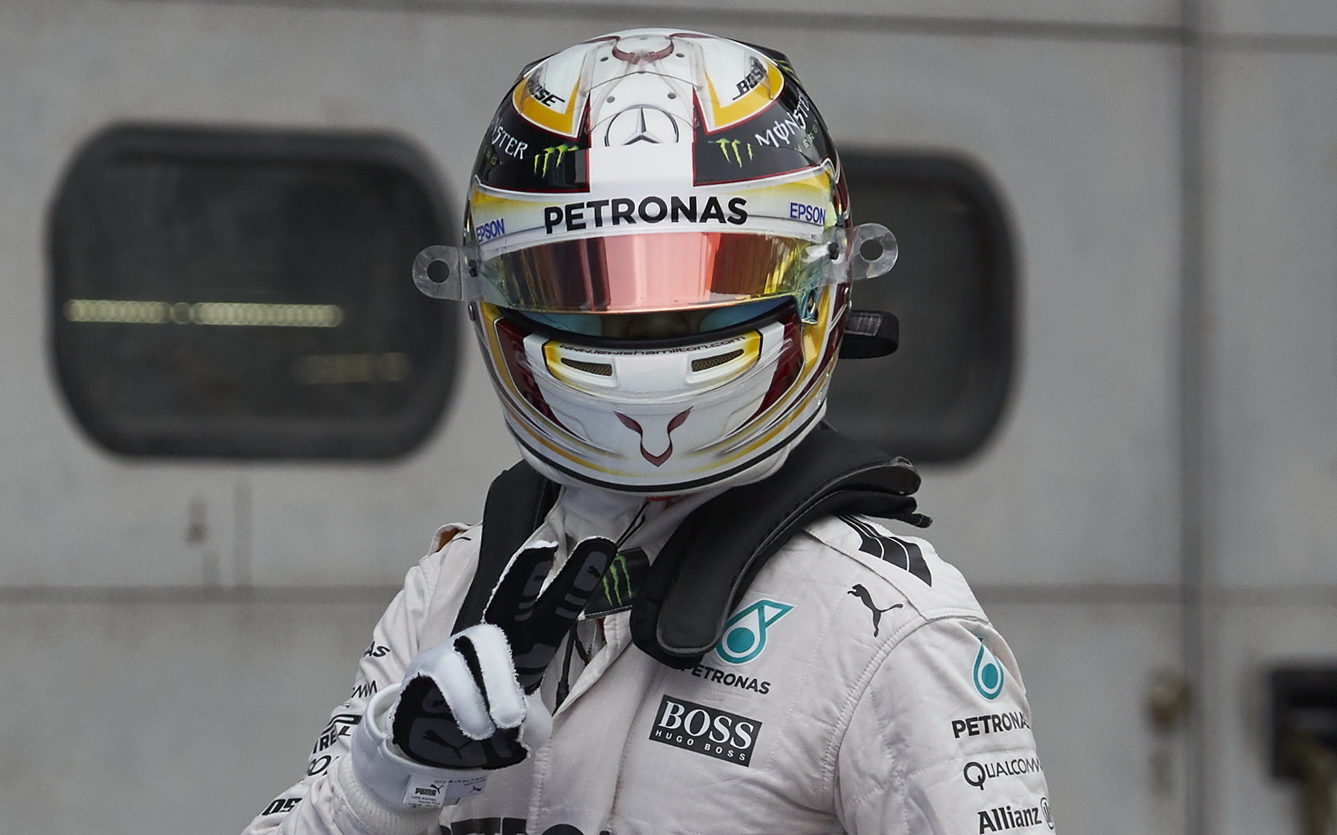 Lewis Hamilton po kvalifikaci v Malajsii