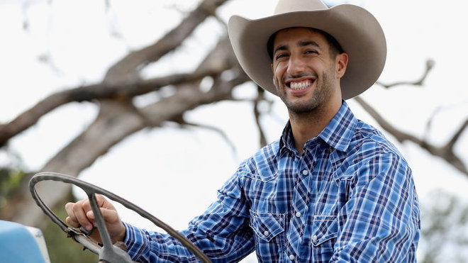 Daniel Ricciardo na ranči v Austinu