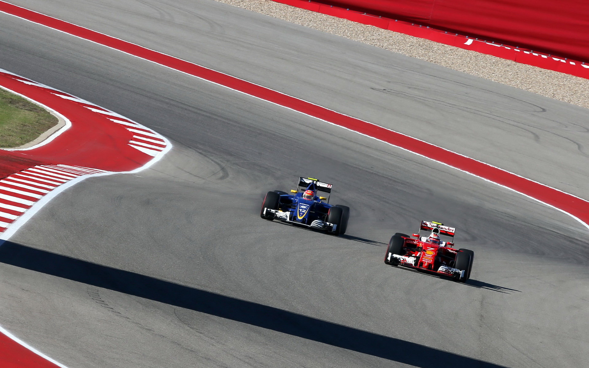 Felipe Nasr a Kimi v kvalifikaci v Austinu