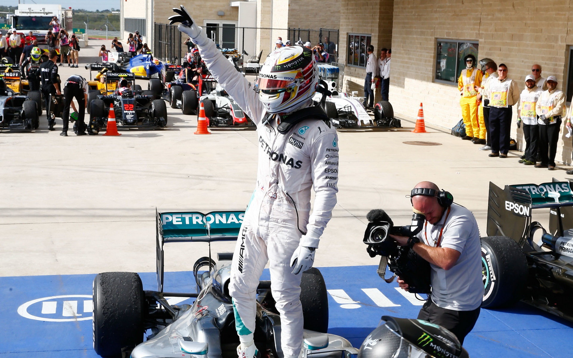 Lewis Hamilton po závodě v Austinu