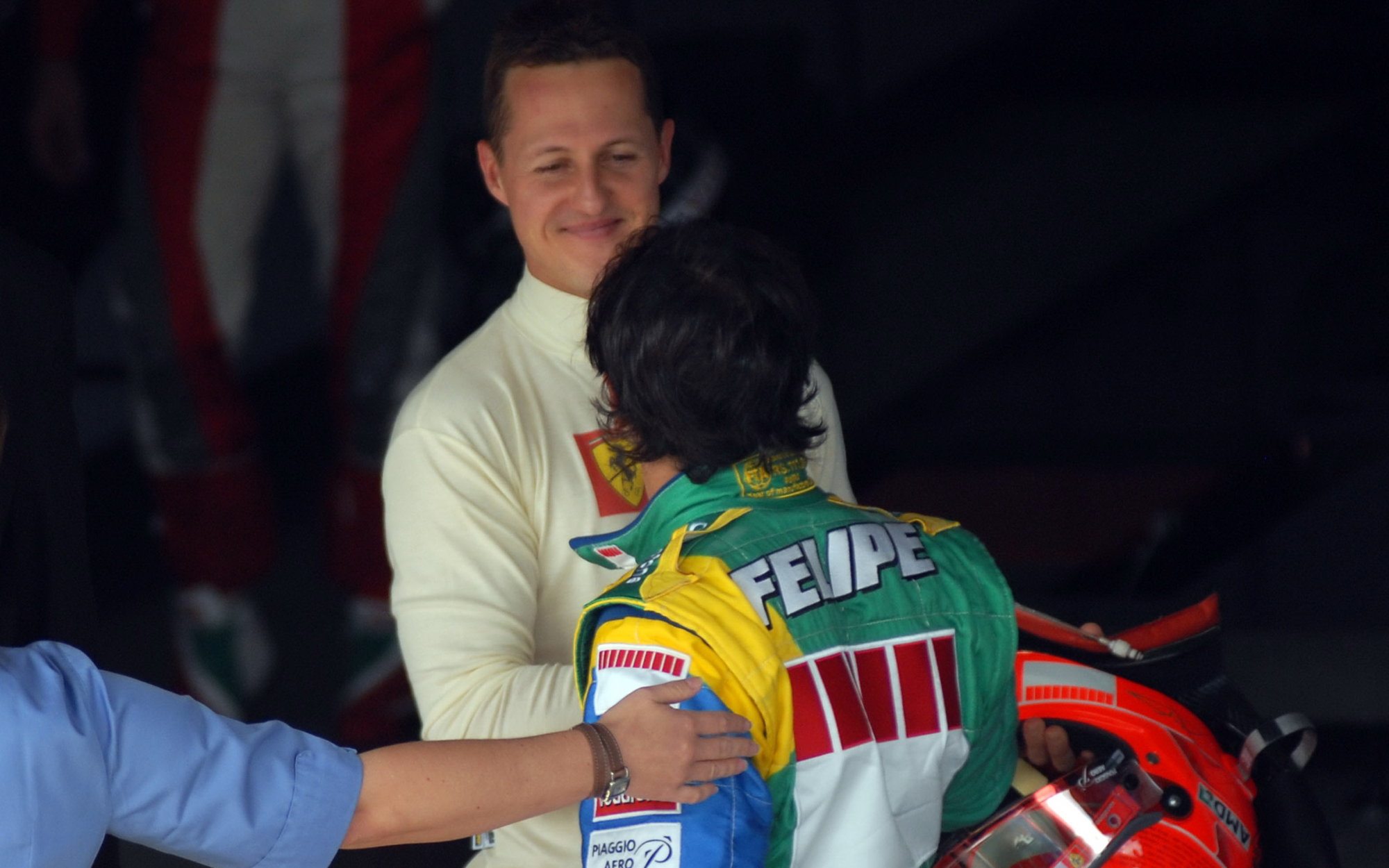 Felipe Massa s Michaelem Schumacherem v Brazílii 2006