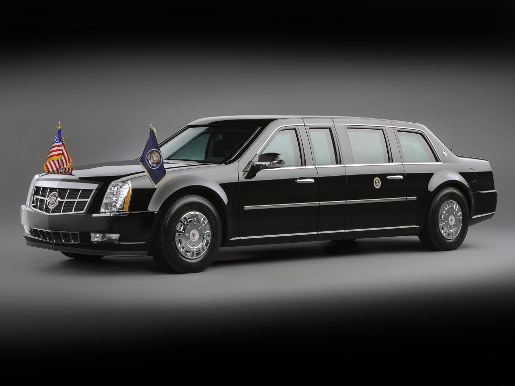 Prezidentská limuzína Cadillac, vozící současného prezidenta Baracka Obamu.