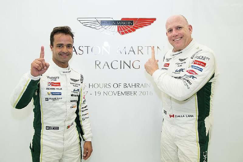 Rychlé duo Aston Martin Racing - profesionál Pedro Lamy (vlevo) a amatér Paul Dalla Lana