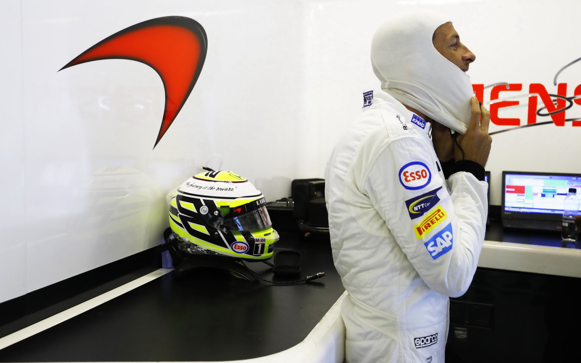 Jenson Button se připravuje na svůj poslední závod v Abú Zabí