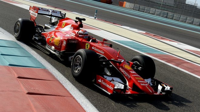 Kimi Räikkönen během posledního dne testů pneumatik
