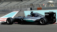 Pascal Wehrlein během posledního dne testů nových pneumatik v Abú Zabí