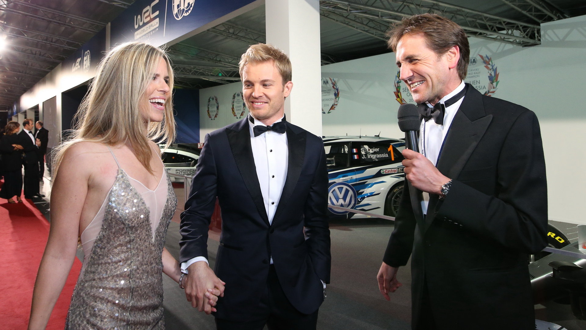 Vivian Rosbergová se svým manželem, novým mistrem světa F1