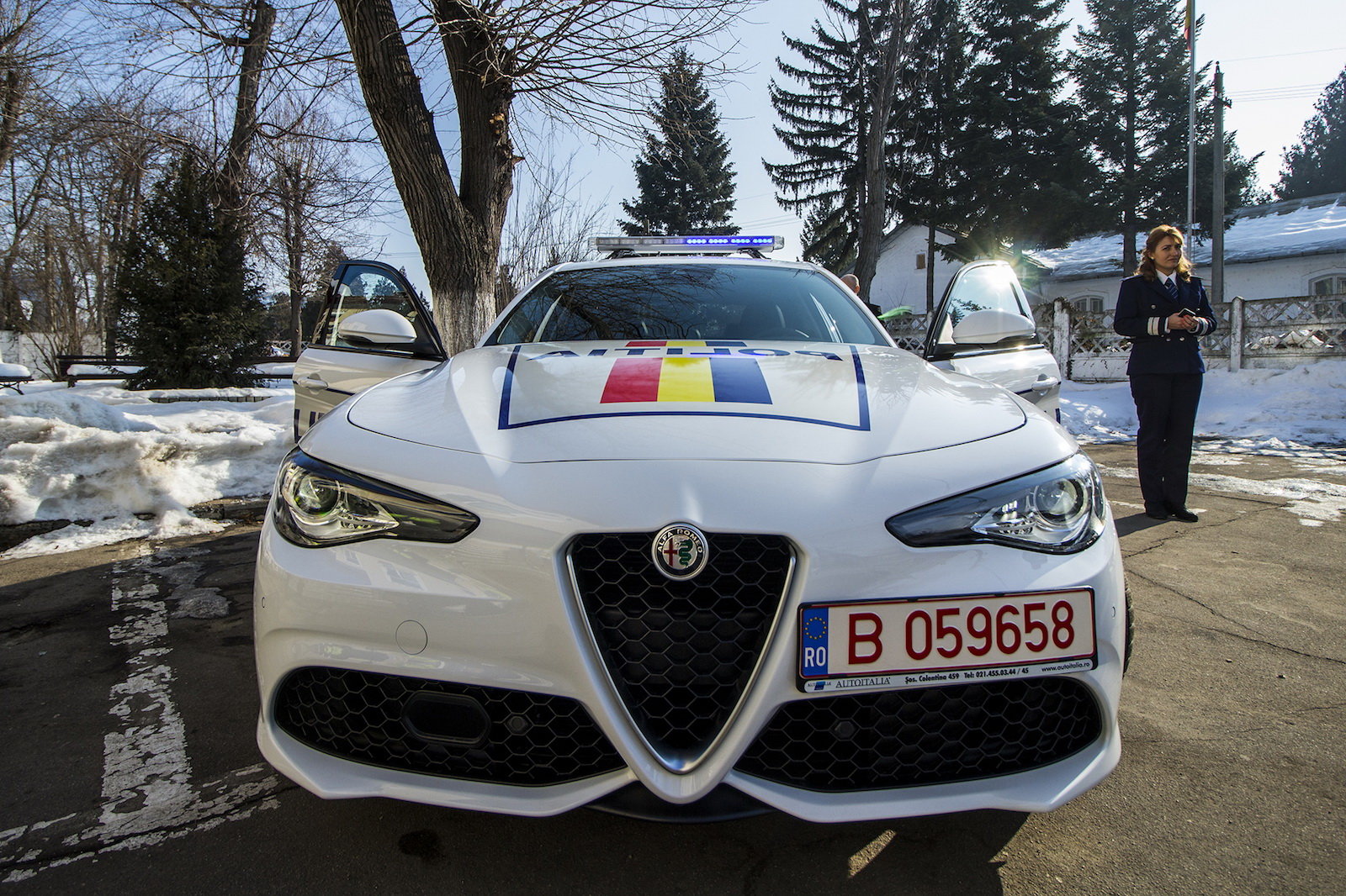 Rumunská policie dostala Alfy Romeo Giulia Veloce