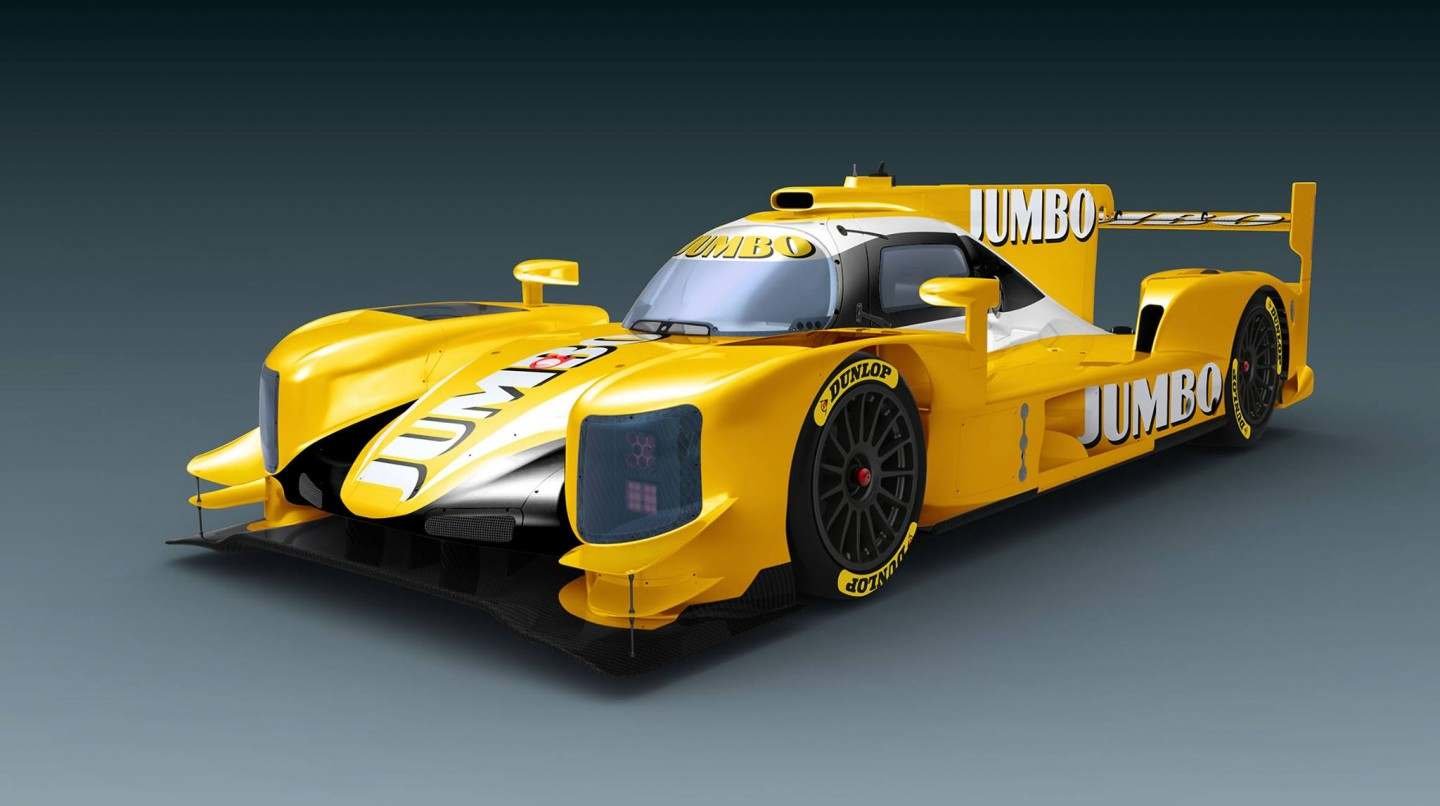 Prototyp Dallara týmu Racing TEam Nederland, se kterým budou Rubens Barrichello, Jan Lammers a Frits van Eerd bojovat v Le Mans 2017