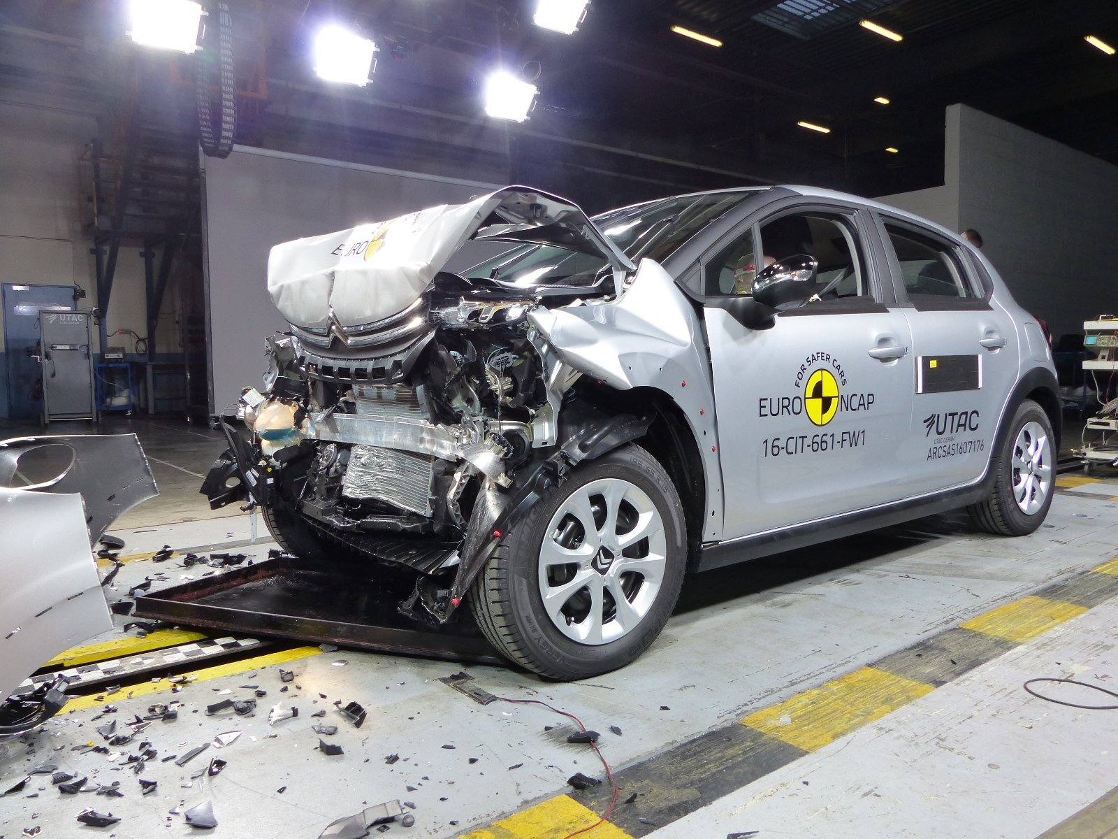 Citroën C3 v nárazových testech Euro NCAP.