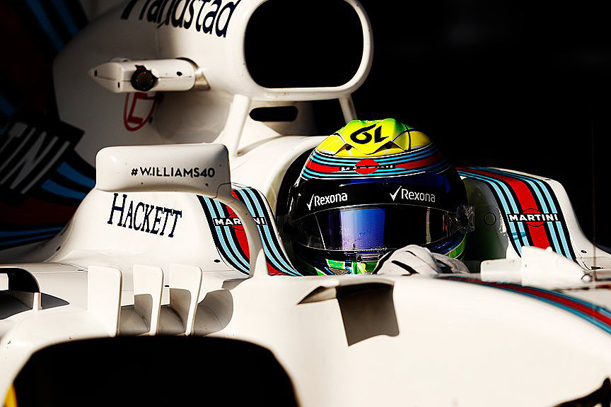 Felipe Massa v garáži Williamsu