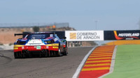 Ferrari 488 GTE při předsezónním testu pneumatik Dunlop ve španělském Aragonu
